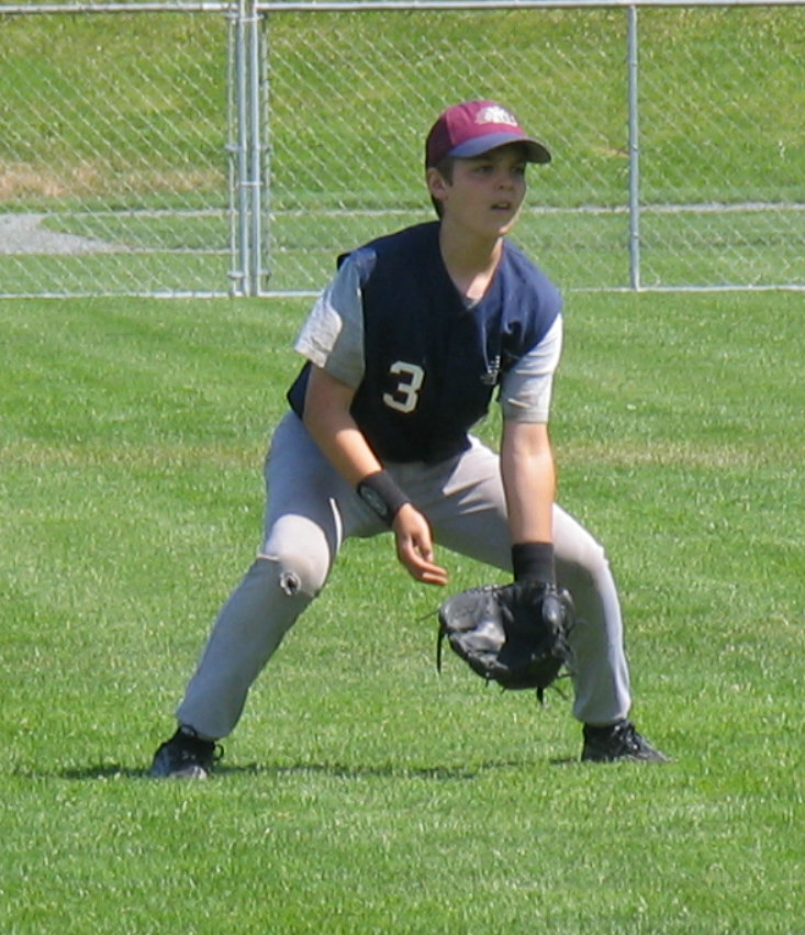 Playing 2nd Base in Parksville
