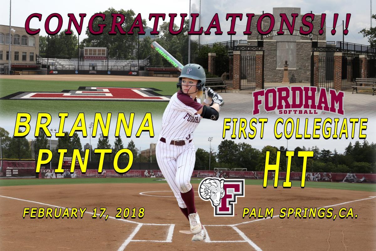 Fressman Brianna Pinto gets her first Collegiate hit