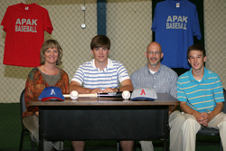 Will Bullock and Family on signing day at APAK
