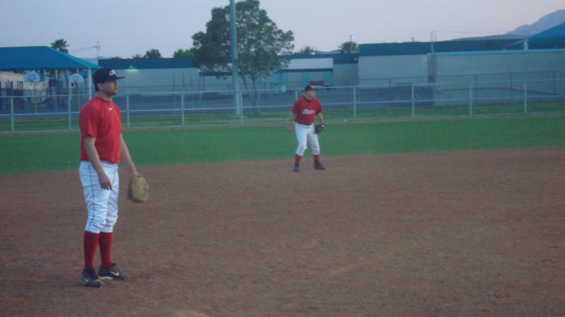 Dustin and Wade on defense